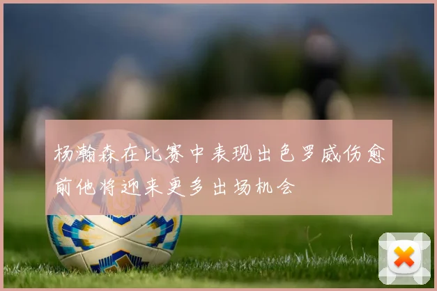 杨瀚森在比赛中表现出色罗威伤愈前他将迎来更多出场机会