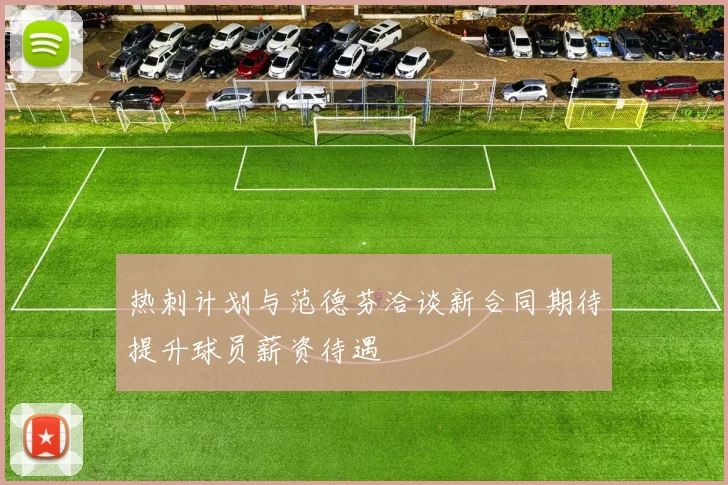 热刺计划与范德芬洽谈新合同期待提升球员薪资待遇