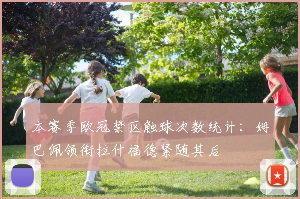 本赛季欧冠禁区触球次数统计：姆巴佩领衔拉什福德紧随其后